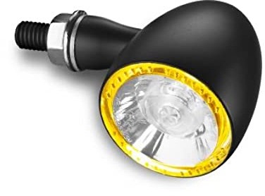 Kellermann Kellermann Kierunkowskazy motocyklowe E testowane LED światło pozycyjne/kierunkowskaz M8 Bullet 1000  PL Yellow czarny, unisex, multipurpose, całoroczny, metal 705.03.25