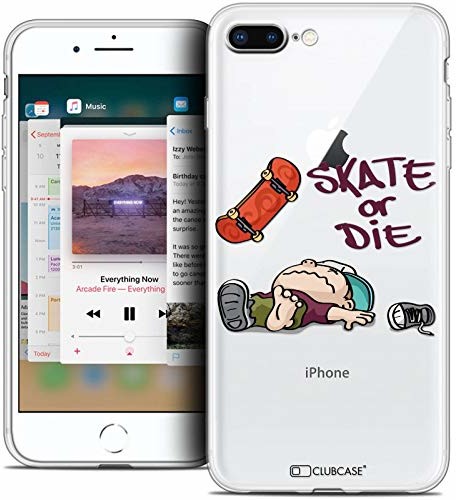 Caseink Etui ochronne do Apple iPhone 8 Plus, ultracienkie, BD 2K16 Skate lub Die CRYSPRNTI8PLUSSKATEDIE