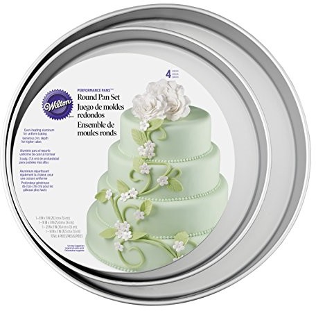Wilton 7,6 cm (3 cale) Lady Tron aluminium Performance okrągła, puszka do głębokości zestaw 2105-2932
