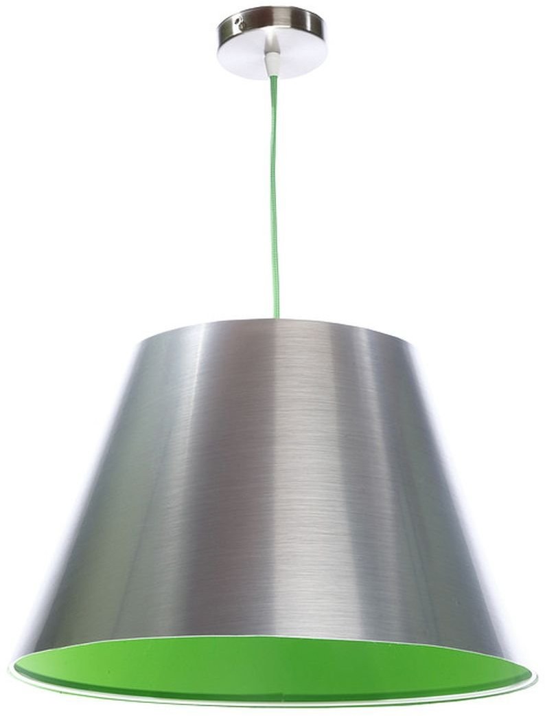 Macodesign MacoDesing Lampa wisząca Inox Flora 070-102, 60 W, srebrno-zielona