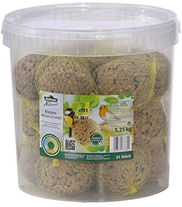 Dehner Natura karma dla dzikiego ptactwa, olbrzymia gałka do serwowania, 21 sztuk (5,3 kg)
