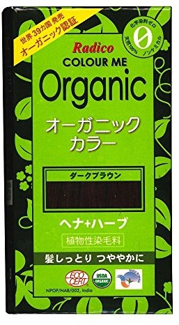 Radico radico Colour ME Organic roślina ciemny brąz (bio, Vegan, naturalny kosmetyki do włosów) ciemnobrązowy -