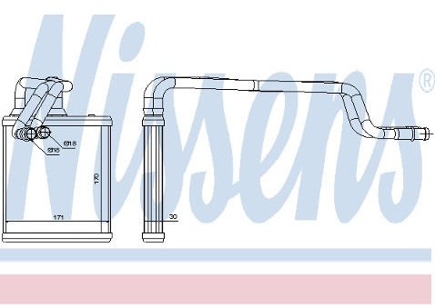NISSENS Nagrzewnica 72043