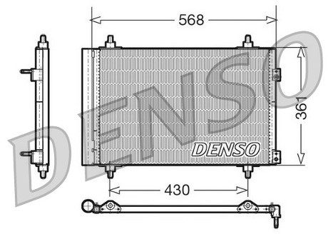 DENSO Chłodnica klimatyzacji - skraplacz DCN07008