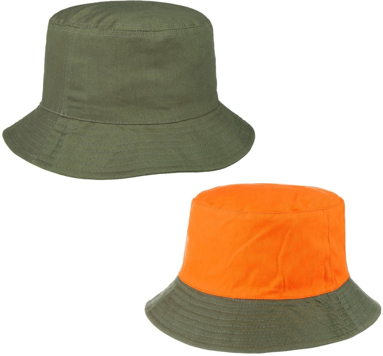 Kapelusz Dwustronny Bucket by Lodenhut Manufaktur, oliwkowy, XL (60-61 cm)