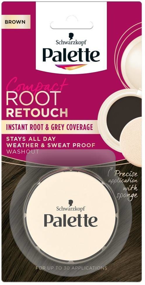 Schwarzkopf Compact Root Retouch korektor do maskowania odrostów w pudrze Brąz 3g 107295-uniw