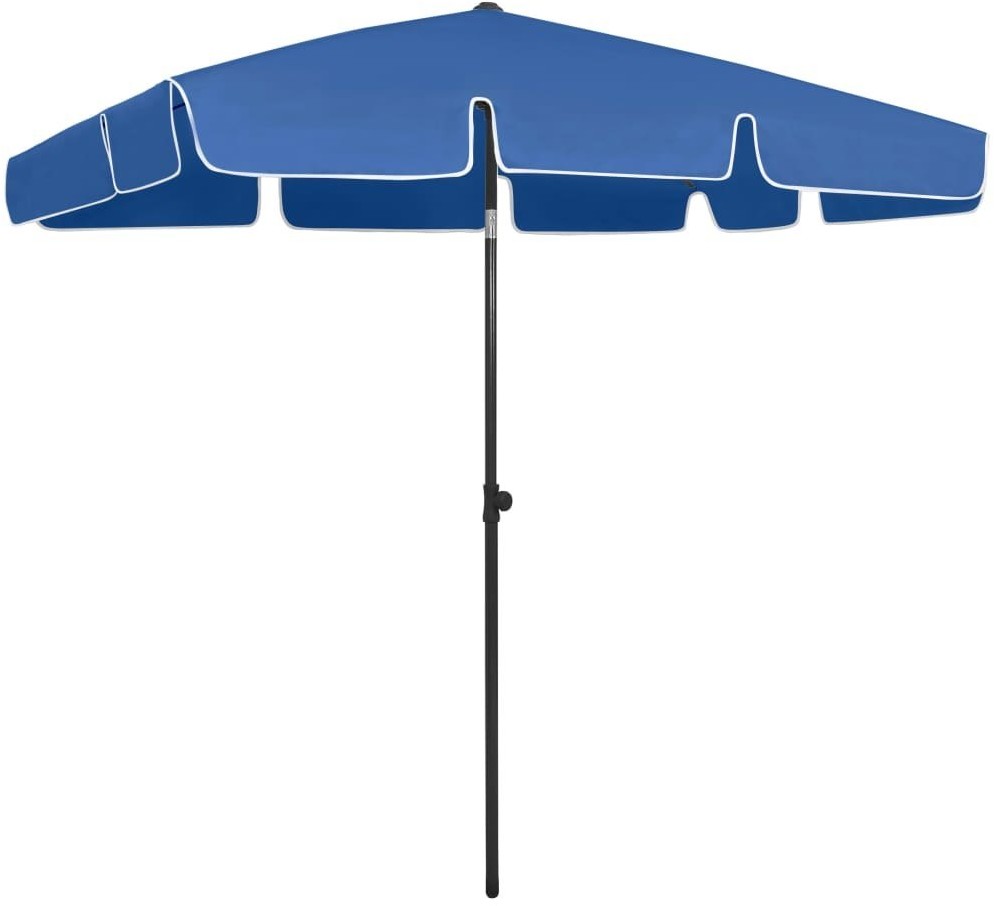 VidaXL Parasol plażowy, lazurowy, 200x125 cm 314734 VidaXL