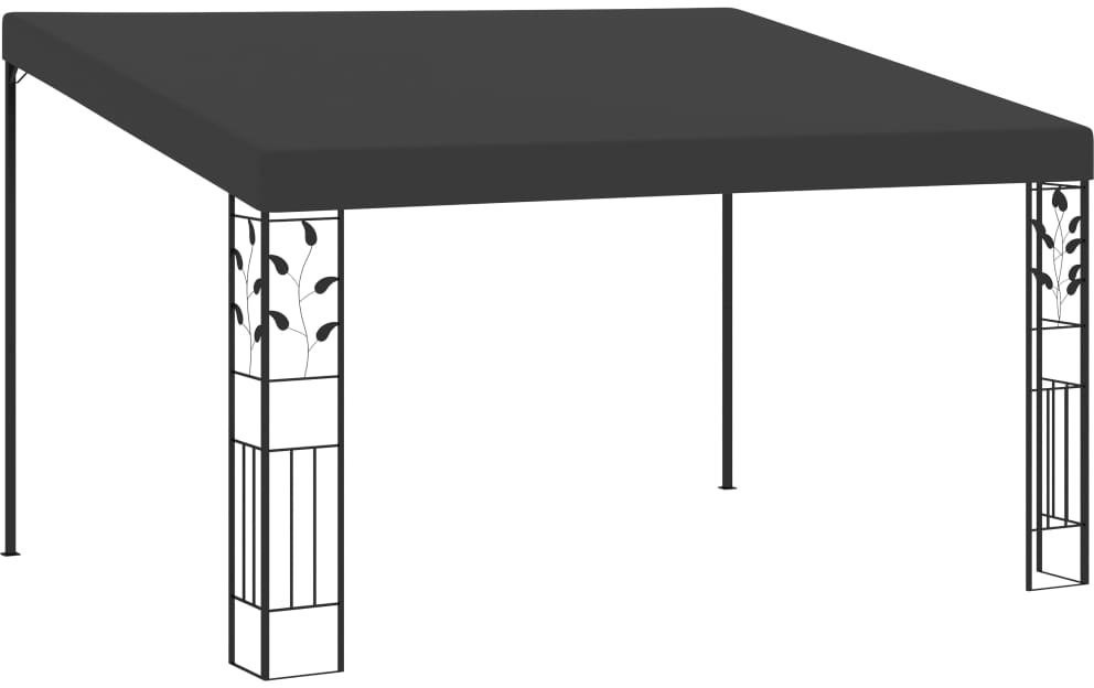vidaXL Altana przyścienna, 4 x 3 x 2,5 m, antracytowa 48001