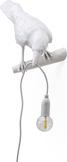 Seletti Lampa Bird biała zewnętrzna Looking Right 14721