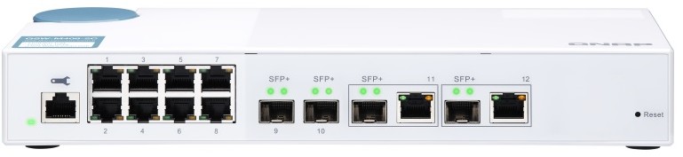 QNAP QNAP QSW-M408-2C 8x 1GbE RJ45) 2x 10GbE SFP+/RJ45 2x10GbE SFP+) QSW-M408-2C