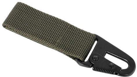 Mil-Tec Trok z metalowym karabinkiem - 70 mm zielony OD (15916001) 15916001