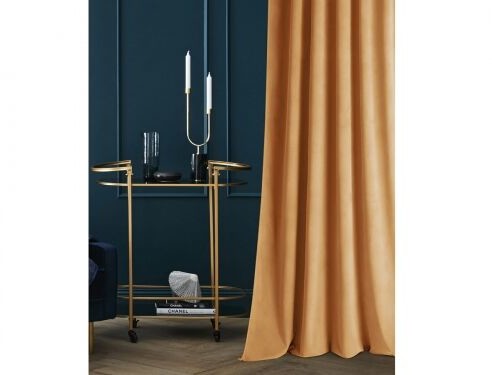 Room99 ZASŁONA WELUROWA CARRIE - MUSZTARDOWA 140x250 TAŚMA 5908224062376