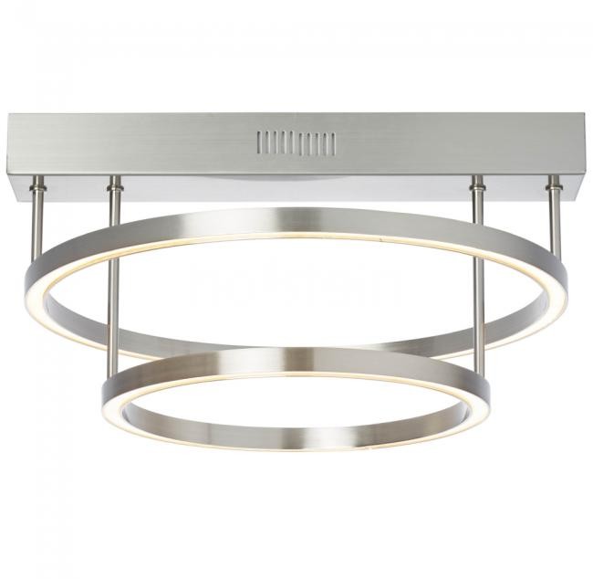Brilliant Oświetlenie Living Tunar Lampa Sufitowa LED Nikiel matowy, 1-punktowy G93448/68