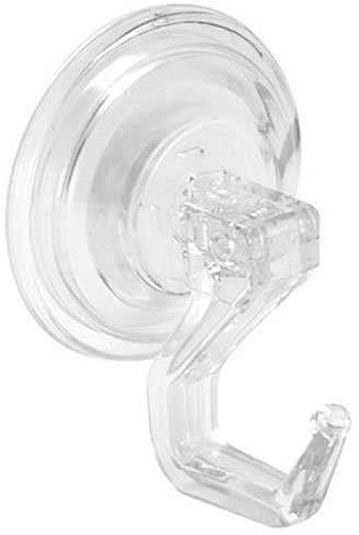 InterDesign Inter wzornictwo 52820eu power Lock haczyk z przyssawką, zestaw 2 szt., mały, transparentny 52820