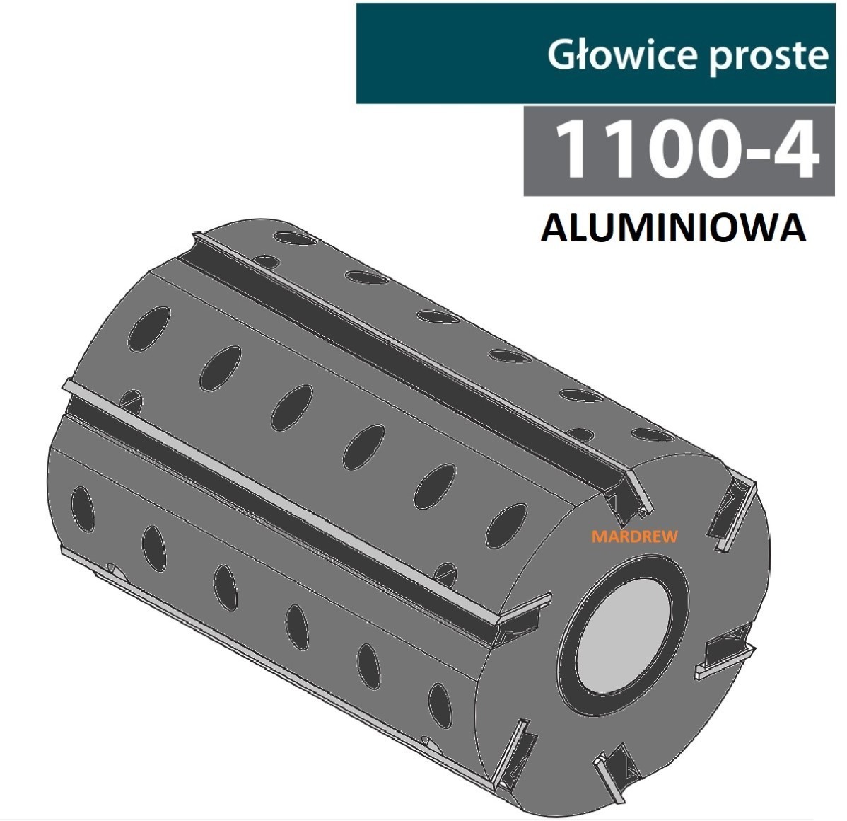FABA Głowica 1100-4 Aluminiowa z Nożami 125x160/40 z-4 A104-122A4164-0 28174