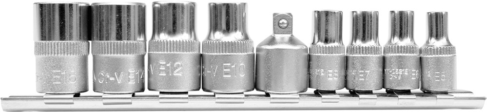 Yato zestaw nasadek torx e5 - e16, kpl. 9 szt. YT-0520