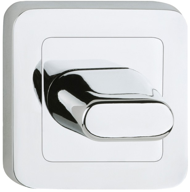 Metalbud Szyld drzwiowy  dolny kwadratowy WC chrom