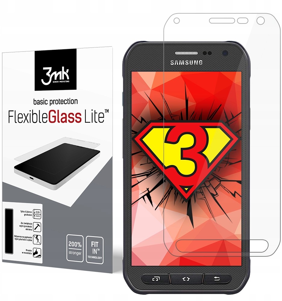 3MK Szkło+Folia Markowa Hybryda od GalaxyS6 Active