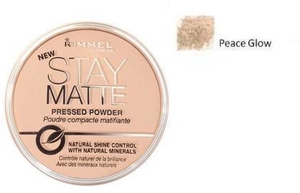 Rimmel Stay Matte Long Lasting Pressed Powder puder prasowany 3 Peach Glow 14g 31108-uniw
