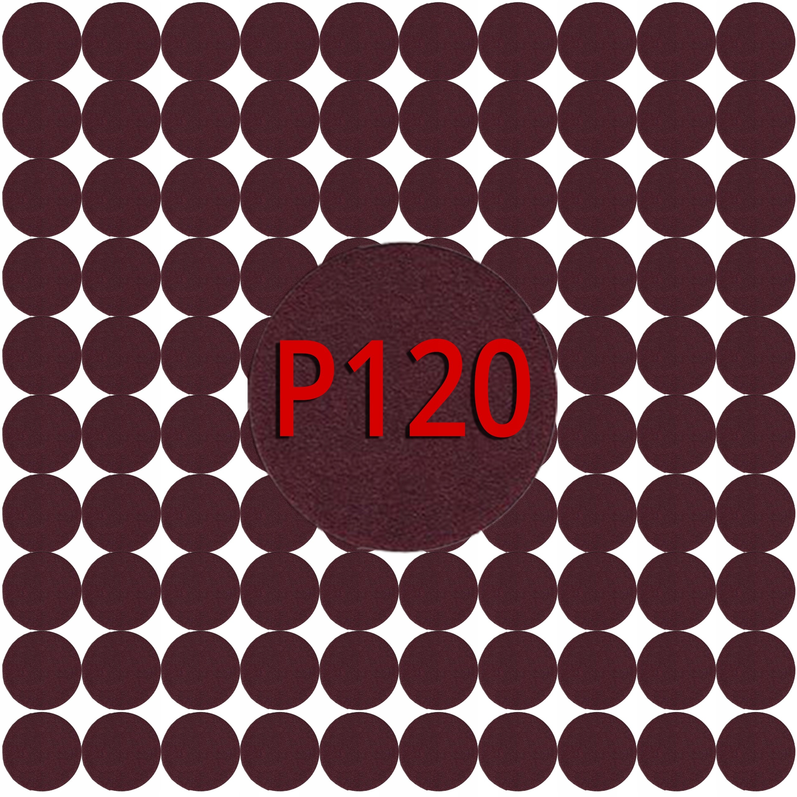 Krążek Szlifierki 125mm Papier Ścierny P120 100SZT