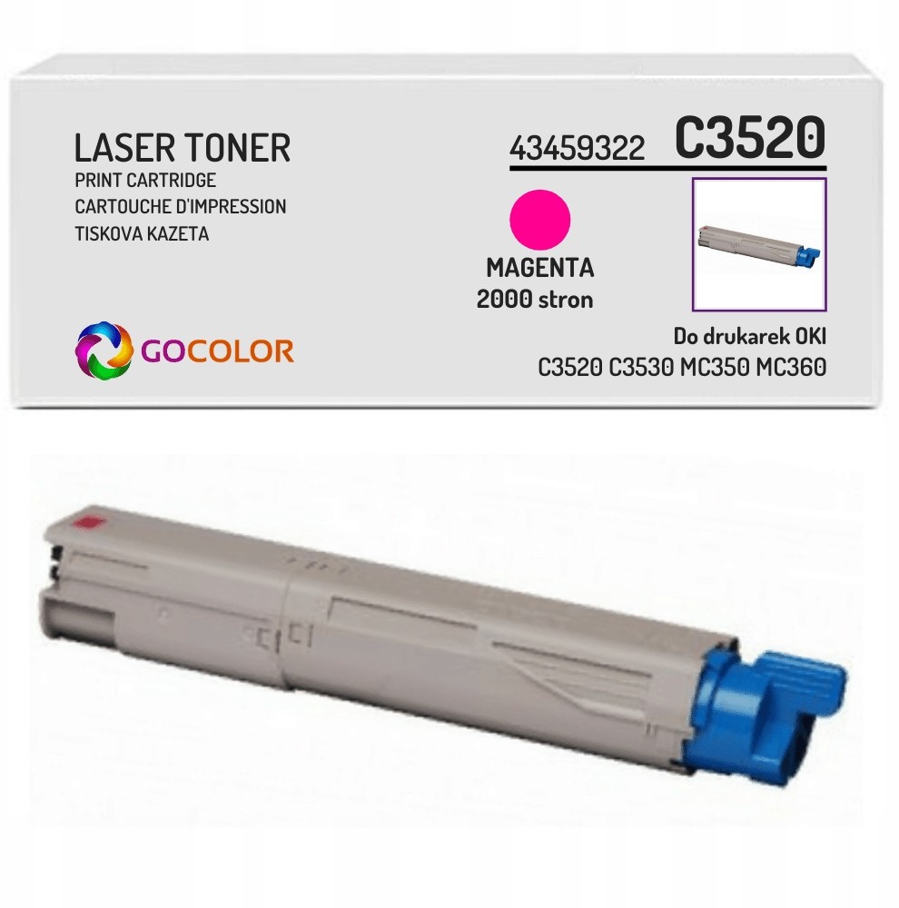 Toner zamiennik do Oki C3530 mfp 43459322 Magenta