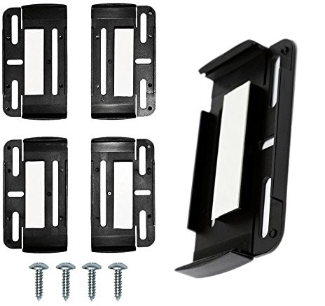 SimpleFix Bezramowe uchwyty do tablic rejestracyjnych, 1 para, regulowana długość 40 42 44 46 48 52 KZH-sw