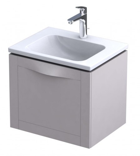 Oristo Szafka wisząca SKAGEN 60 cm z umywalką CERA PIASKOWY MAT OR49-SD1S-60-10 + UME-CE-60-91 OR49-SD1S-60-10 + UME-CE-60-91