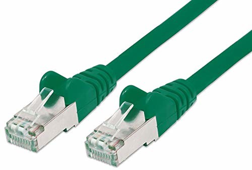 PremiumCord kabel sieciowy, Ethernet, LAN & Patch CAT5e, UTP, szybko elastyczny i wytrzymały kabel RJ45 1 Gb/s, AWG 26/7, kabel miedziany 100% Cu, szary, 0, 1 m, zielony 2 m