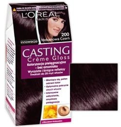 Loreal L'Oreal Paris Creme Gloss farba do włosów 200 Noir Ebene Hebanowa czerń 66886-uniw