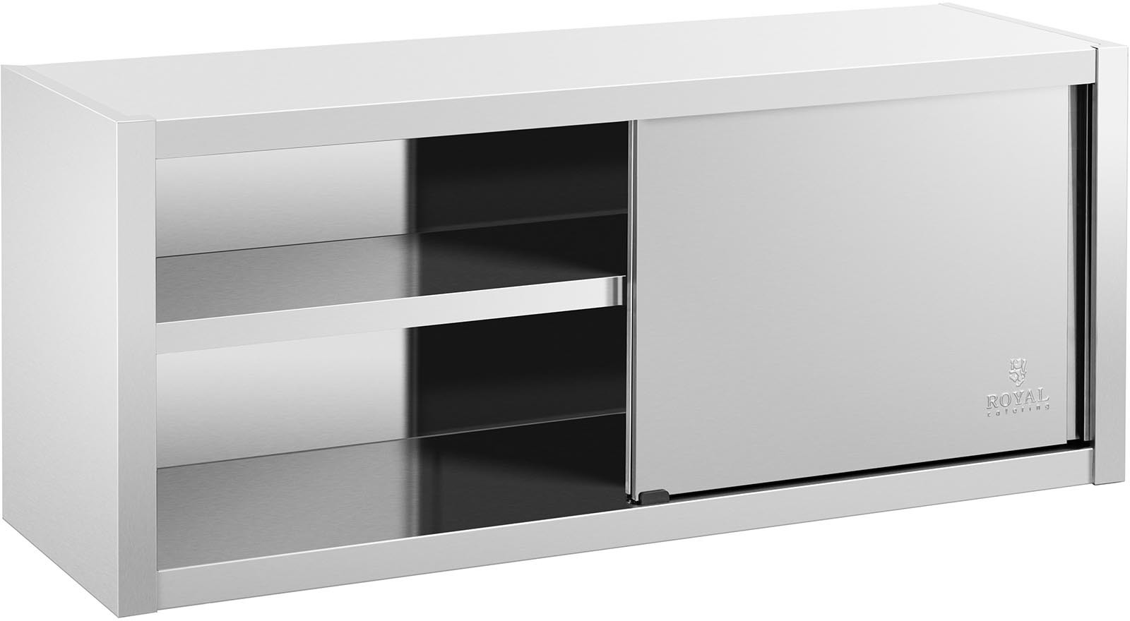 Royal Catering Szafka ścienna - stal nierdzewna - 140 x 45 x 60 cm RCSSWC-140X45-S - 3 LATA GWARANCJI RCSSWC-140X45-S