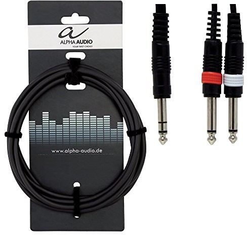 Alpha Audio Alpha przewód audio 190100 Basic Line Y (1,5 m, jack stereo na jack mono) 190100