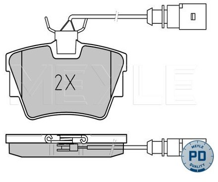 Wulf Gaertner Autoparts Zestaw klocków hamulcowych, hamulce tarczowe Wulf Gaertner Autoparts 025 232 2416-1/PD