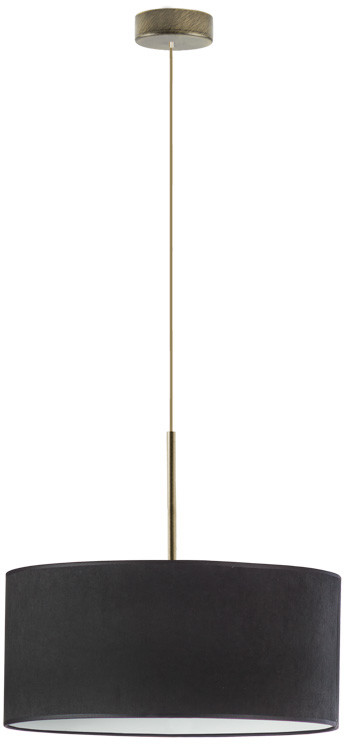 LYSNE Regulowany żyrandol z welurowym abażurem SINTRA VELUR fi 40 cm kolor czarny 14531V/61421 kolor czarny