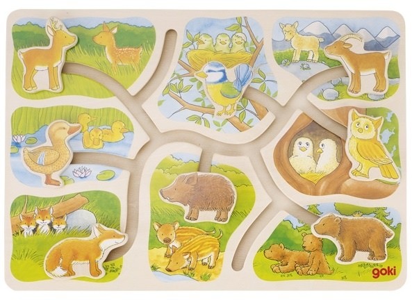 Goki MAMY I ICH DZIECI układanka przesuwanka GK 57749