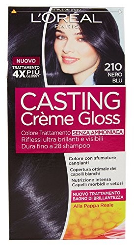 Loreal Barwniki do włosów kremowy Gloss bez amoniaku N210 czarno-niebieski A2915954