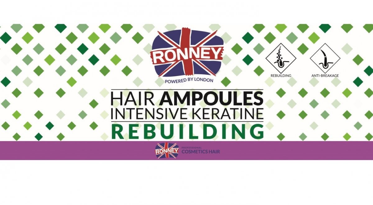 Ronney Ronney Hair Ampoules Intensive Keratine Rebuilding - Ampułki z keratyną 1 szt