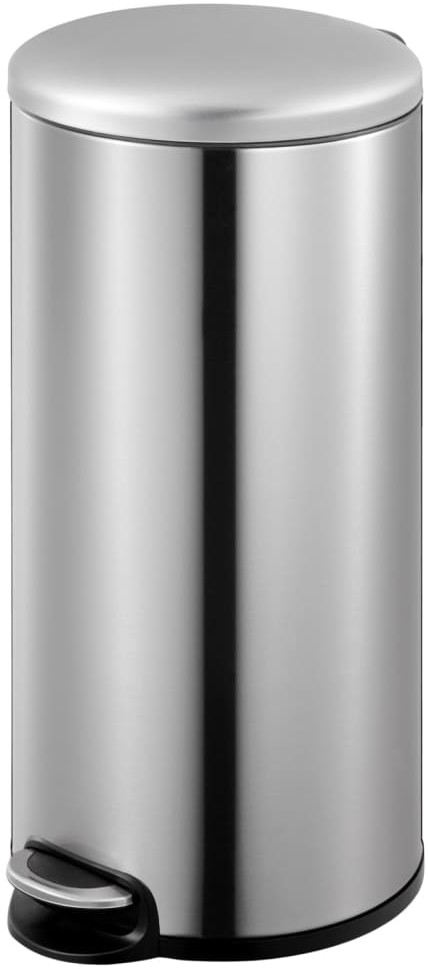 Vepa Bins EKO Kosz na śmieci z pedałem Maggey, 30 L, matowy, srebrny