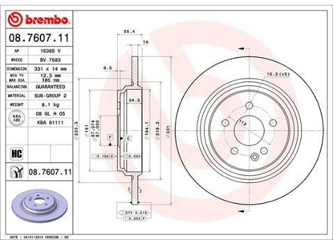 BREMBO 08.7607.11