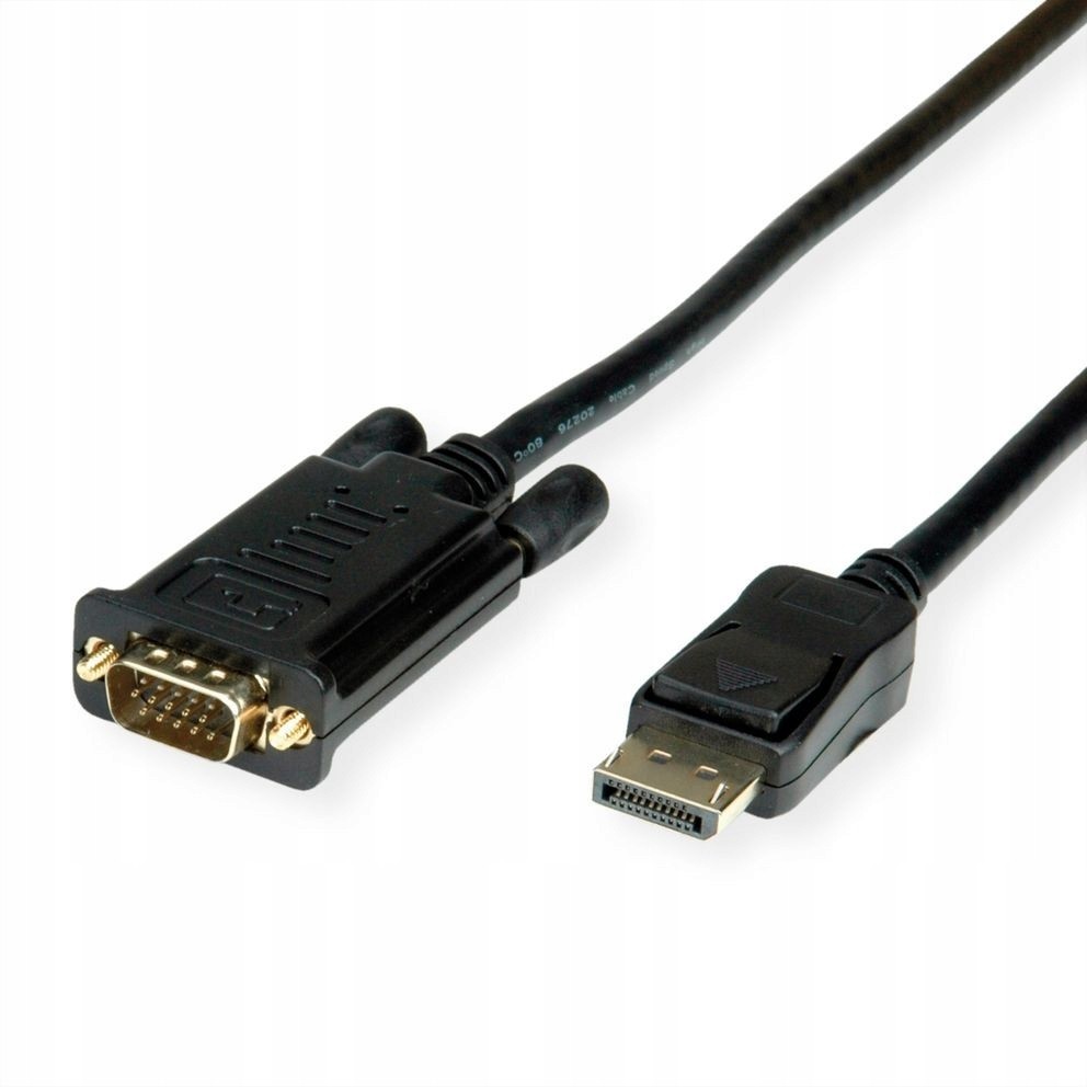 Kabel adapter DisplayPort - Vga, M / M, czarny, 5m