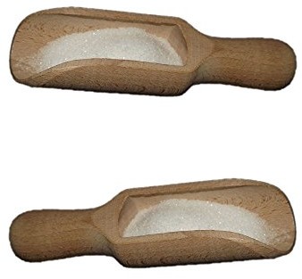 Viva Haushaltswaren Towary gospodarstwa domowego Viva  2 odgarniania drewno 14 cm na sól, cukier, mąka (#06023')