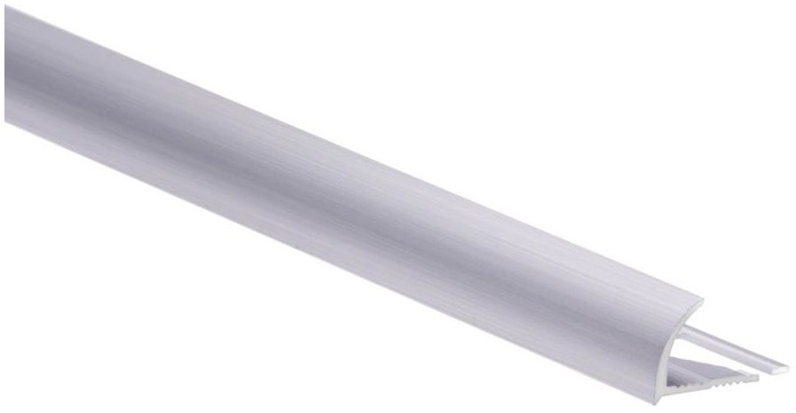 Cezar STANDERS Profil do glaury zewnetrzny półokrągły Aluminium 10 mm / 2.5 m Srebrny