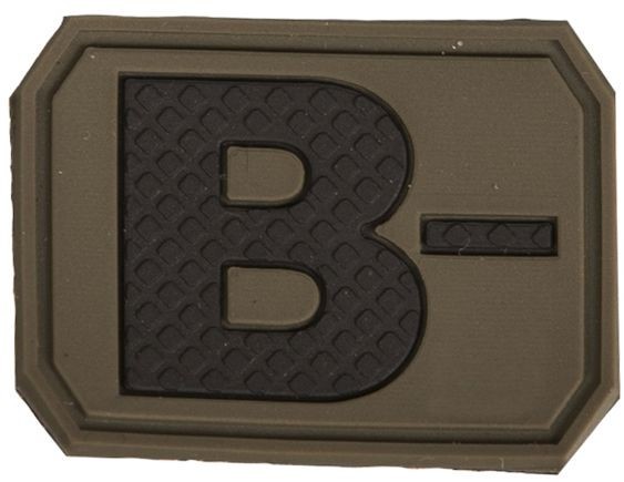 Mil-Tec Emblemat z grupą krwi B- olive (16831401) 16831401