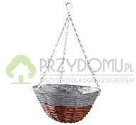 Blumfeldt Tin Tours Kosz wiszący półokrągła 30x50cm szary