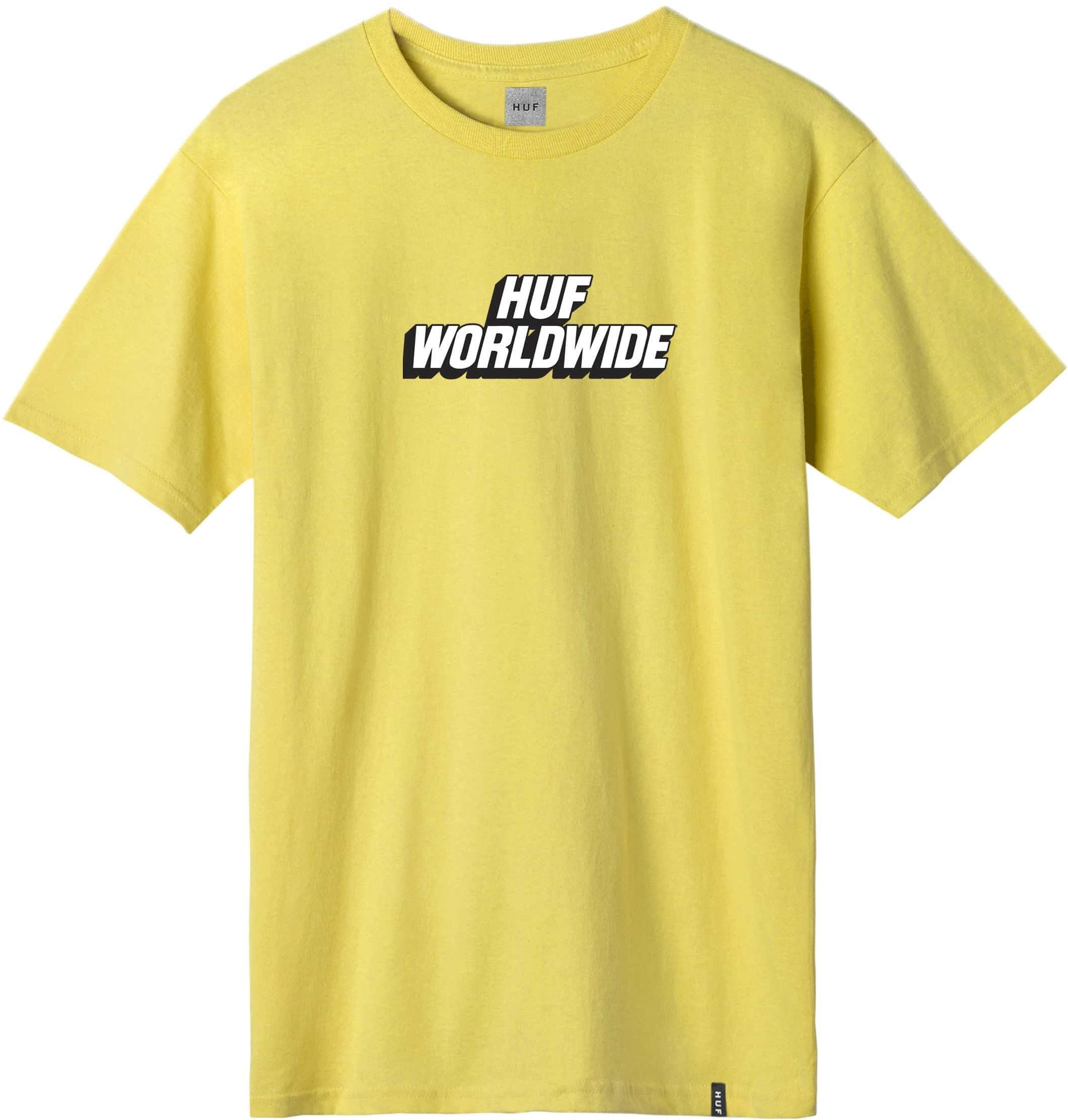 HUF t-shirt HUF POSTAL TEE Aurora Yellow