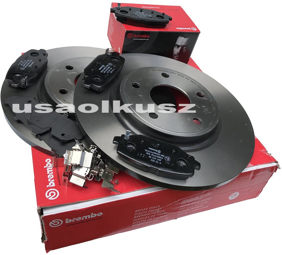 BREMBO Klocki oraz tarcze hamulcowe tylne 328mm Dodge Journey 2012 08.N249.11+P11032