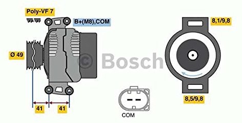 Bosch 0986048840 generator 0986048840