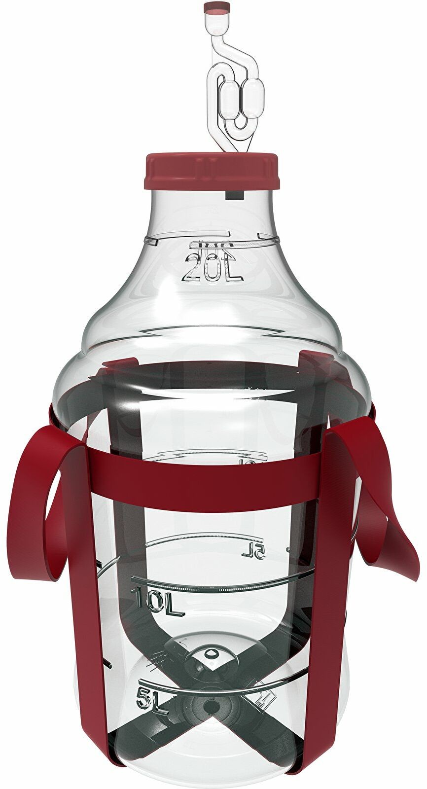 Browin Balon do wina plastikowy z szelkami, 20 L