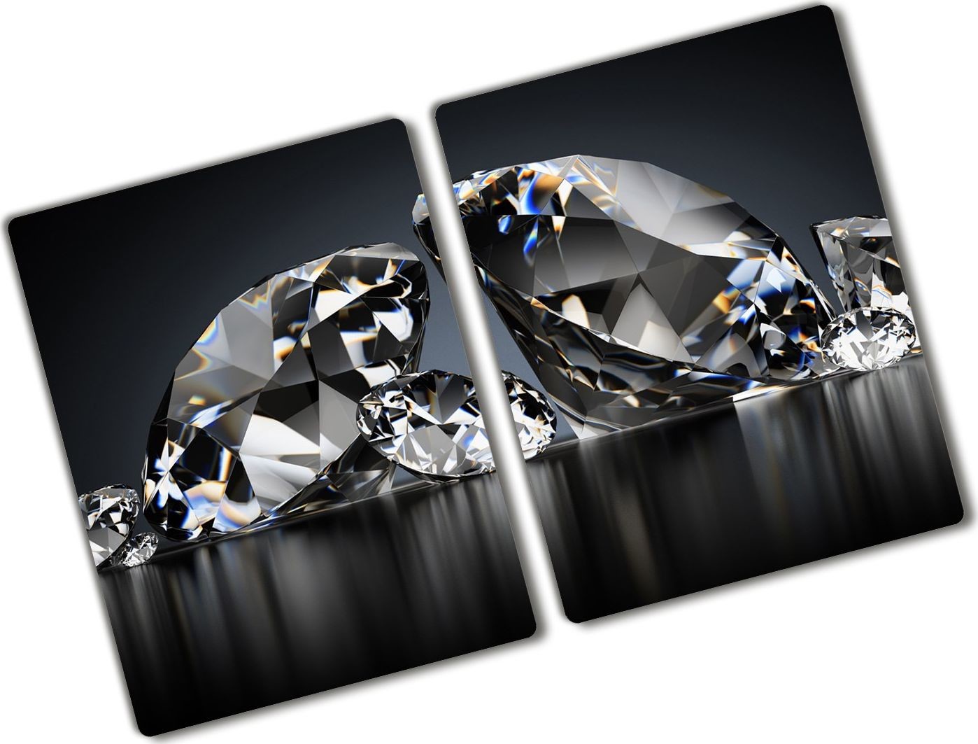 Tulup Deska do krojenia Tulup Deska szklana płyta do kuchni Piwonie 2x40x52-89916715 tw2-ean-ko-2x40x52-f-127034858