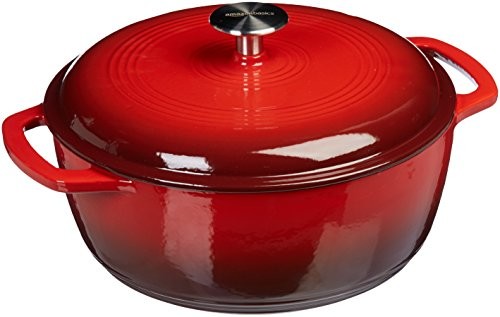 AmazonBasics enameled Cast Iron Casserole SX-6QTR