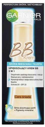 Garnier Upiększający krem BB 5 w 1 skóra mieszana i tłusta cera śniada 40 ml